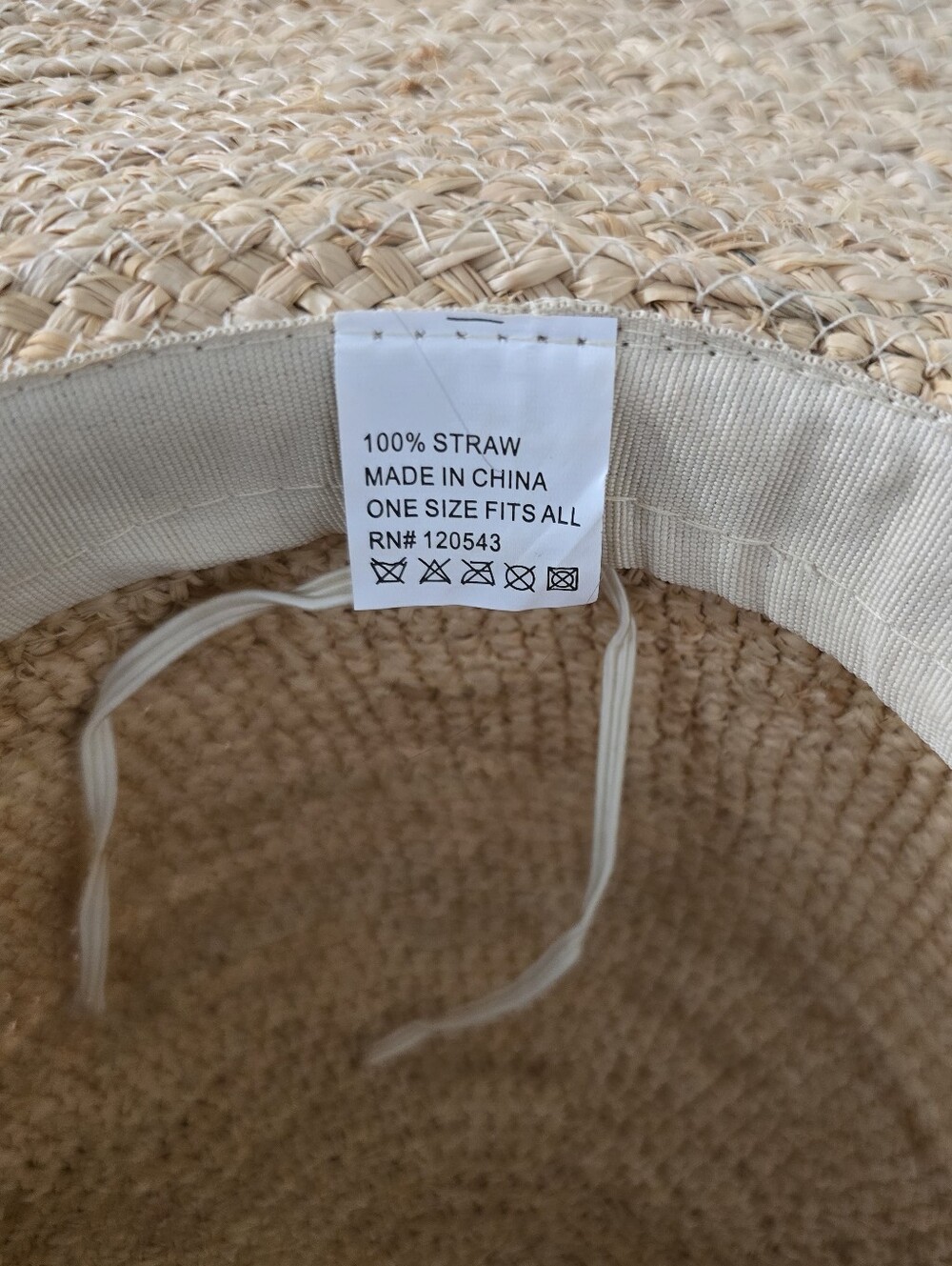 Straw Wide Brim Sun Hat with Brown Band - Women Accessories - Picture 5 of 6